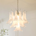 Lampadario in Vetro a Petali a Strati