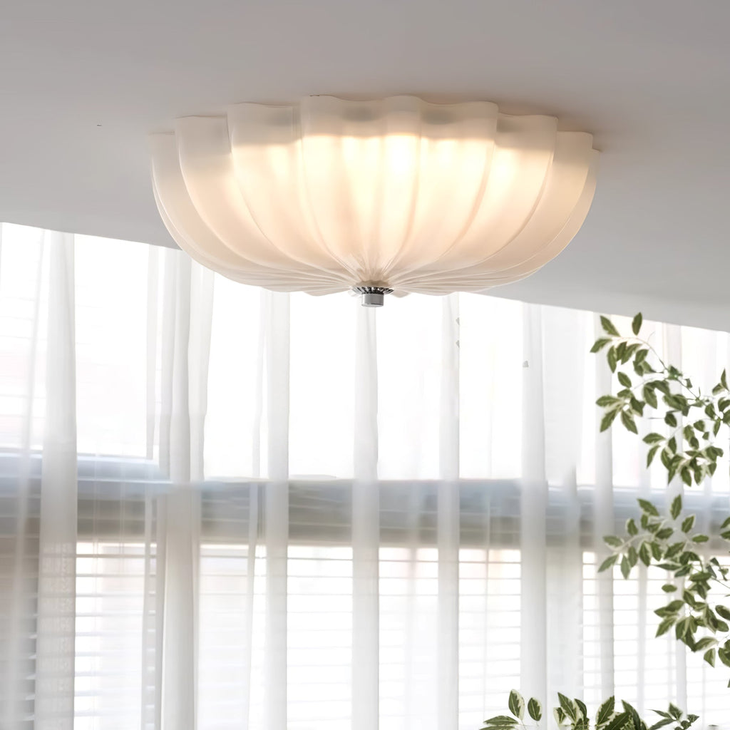 Lampada da soffitto in vetro soffiato di Murano