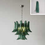 Lampadario in Vetro a Petali a Strati