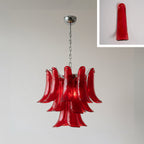 Lampadario in Vetro a Petali a Strati