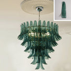 Lampadario in Vetro a Petali a Strati