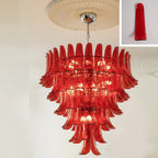 Lampadario in Vetro a Petali a Strati