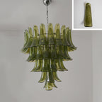 Lampadario in Vetro a Petali a Strati