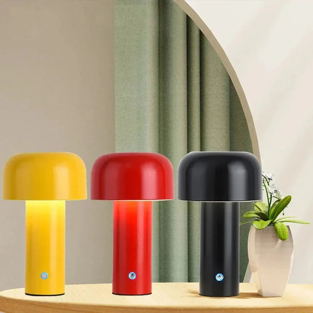 LumiShroom | Lampada da Tavolo Ricaricabile Senza Fili