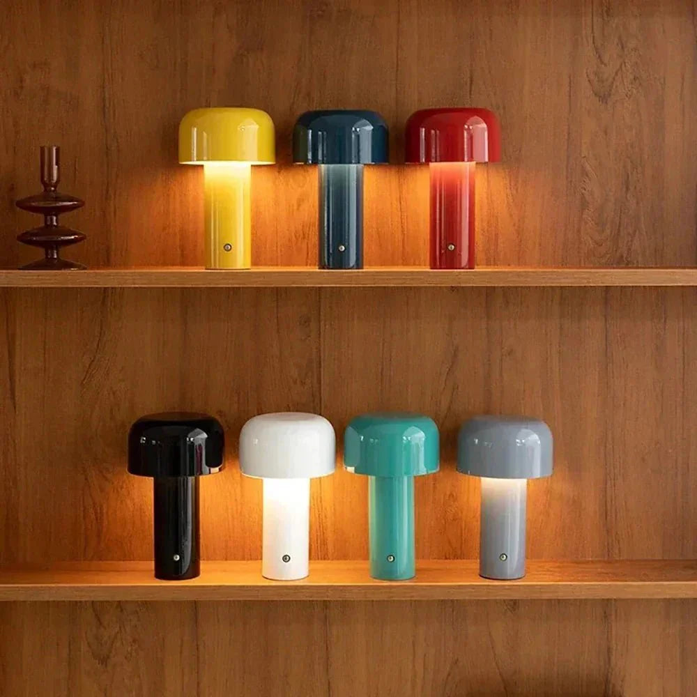 LumiShroom | Lampada da Tavolo Ricaricabile Senza Fili