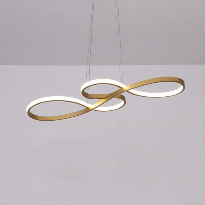 Lampada a sospensione LED con design di note musicali moderne