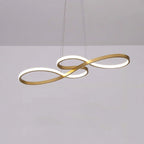 Lampada a sospensione LED con design di note musicali moderne
