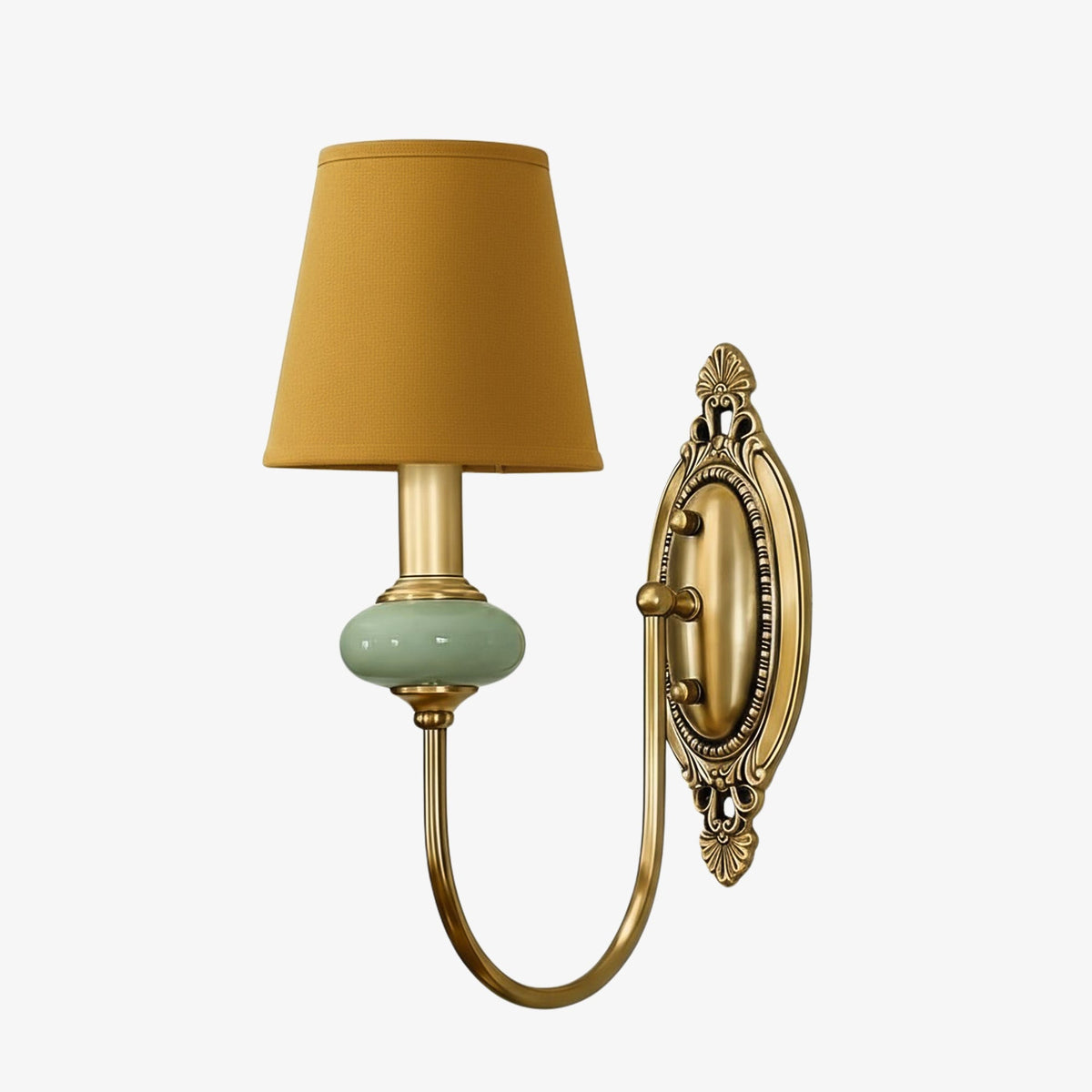 Applique a Sospensione in Tessuto Classico Rowan – Luce da Parete in Ceramica per Corridoio o Camera da Letto