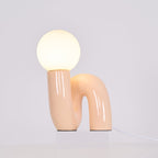 Lampada da Tavolo Giocosa a Forma di N