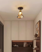 Velimo Luce a Soffitto in Vetro Ambra