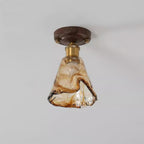 Velimo Luce a Soffitto in Vetro Ambra