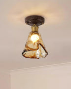 Velimo Luce a Soffitto in Vetro Ambra