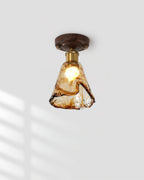 Velimo Luce a Soffitto in Vetro Ambra