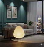 Lampada in Carta Nari – Luce da Tavolo LED Moderna con Luce Calda