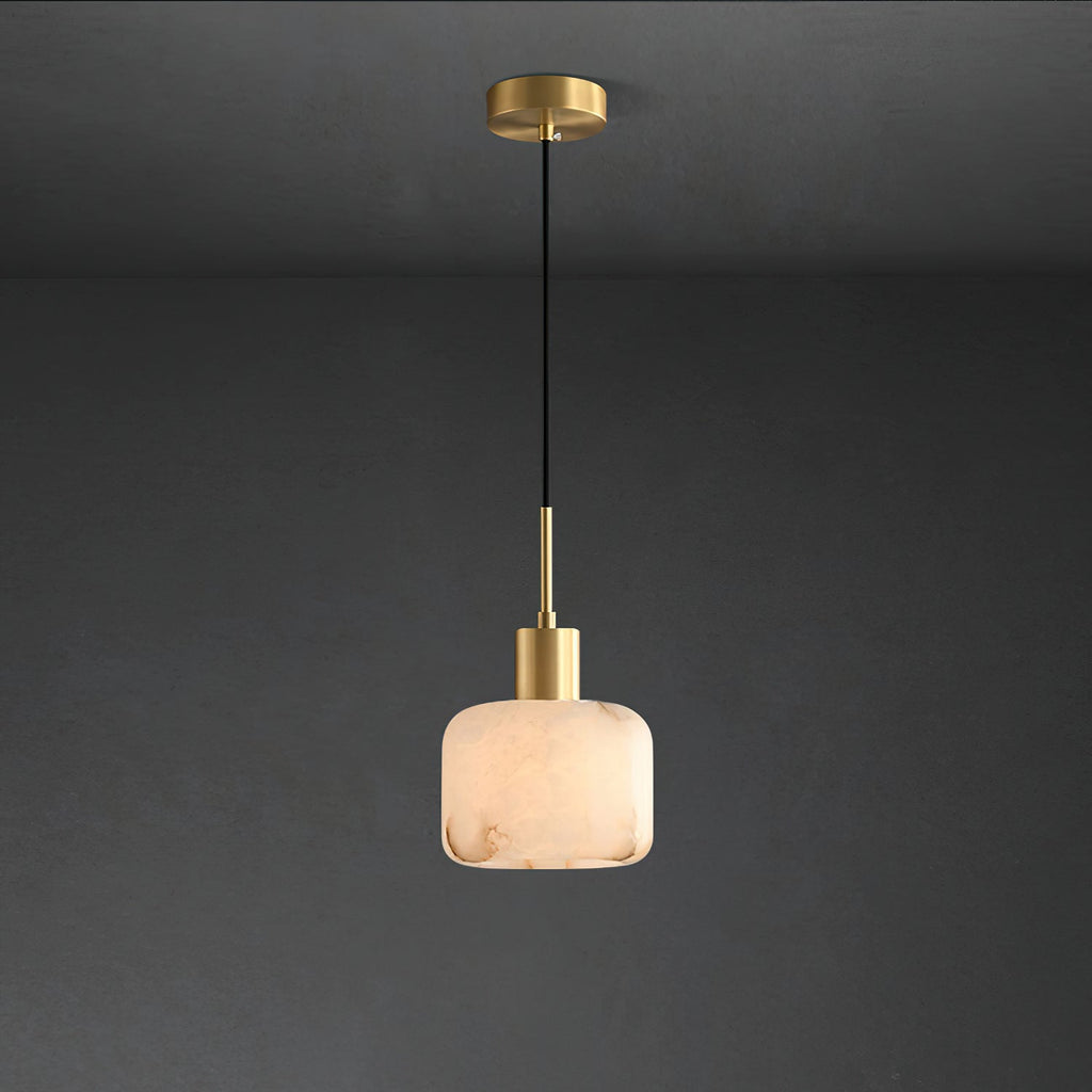 Lampada a sospensione piccola in Alabastro Naturale