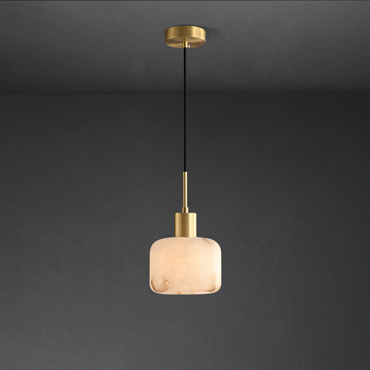 Lampada a sospensione piccola in Alabastro Naturale