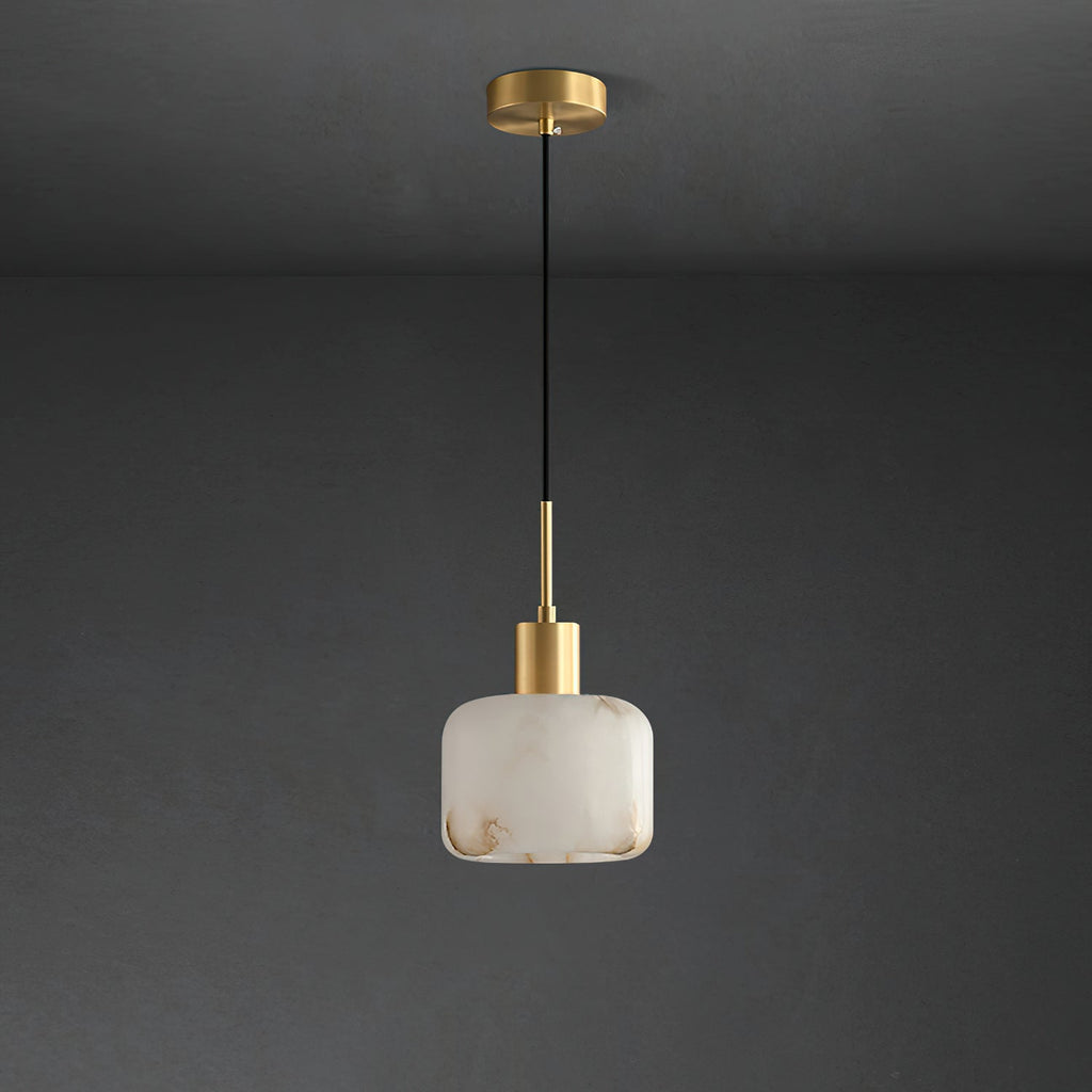 Lampada a sospensione piccola in Alabastro Naturale