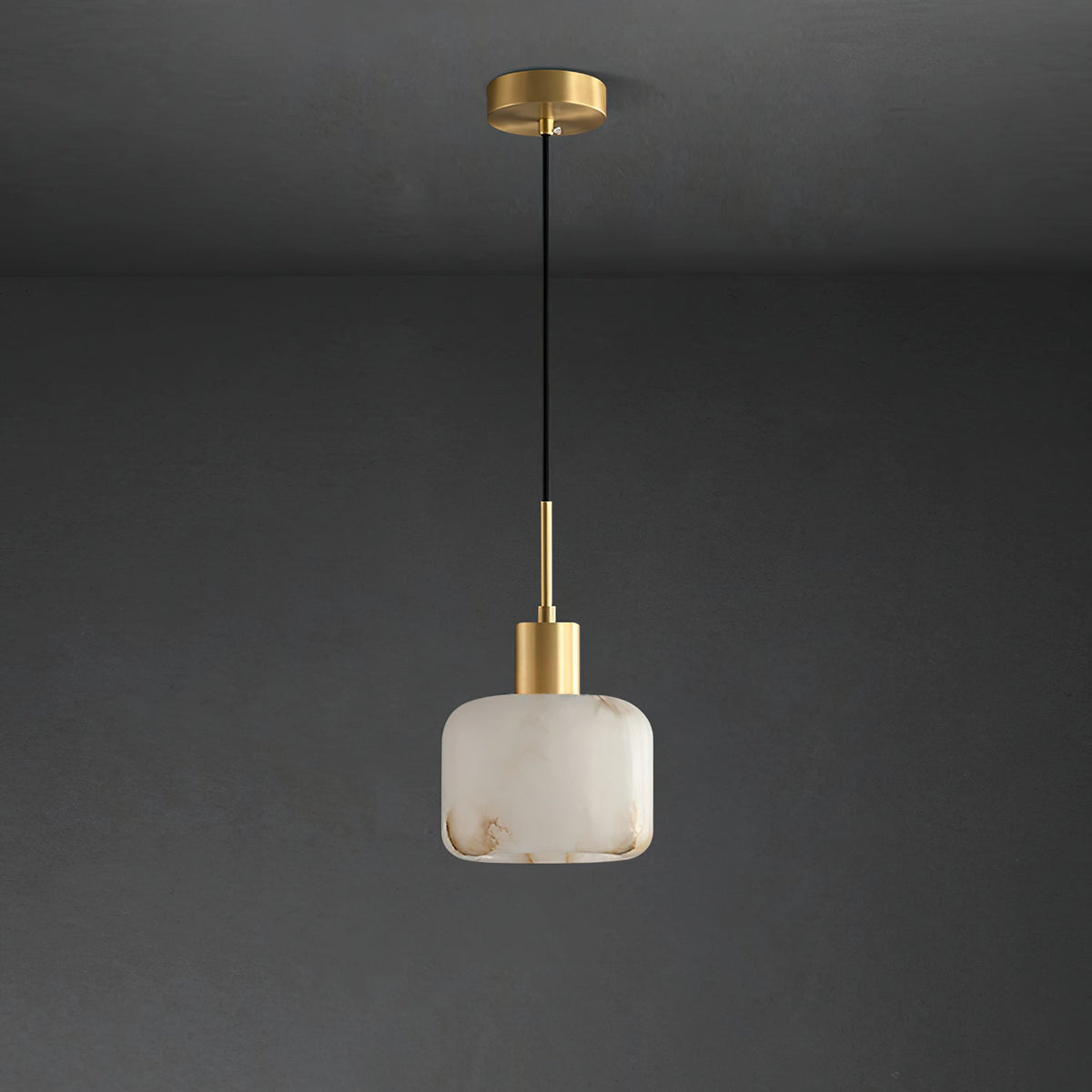 Lampada a sospensione piccola in Alabastro Naturale
