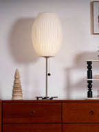 Lampada da Tavolo Bubble in Seta Finta