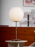 Lampada da Tavolo Bubble in Seta Finta
