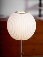 Lampada da Tavolo Bubble in Seta Finta