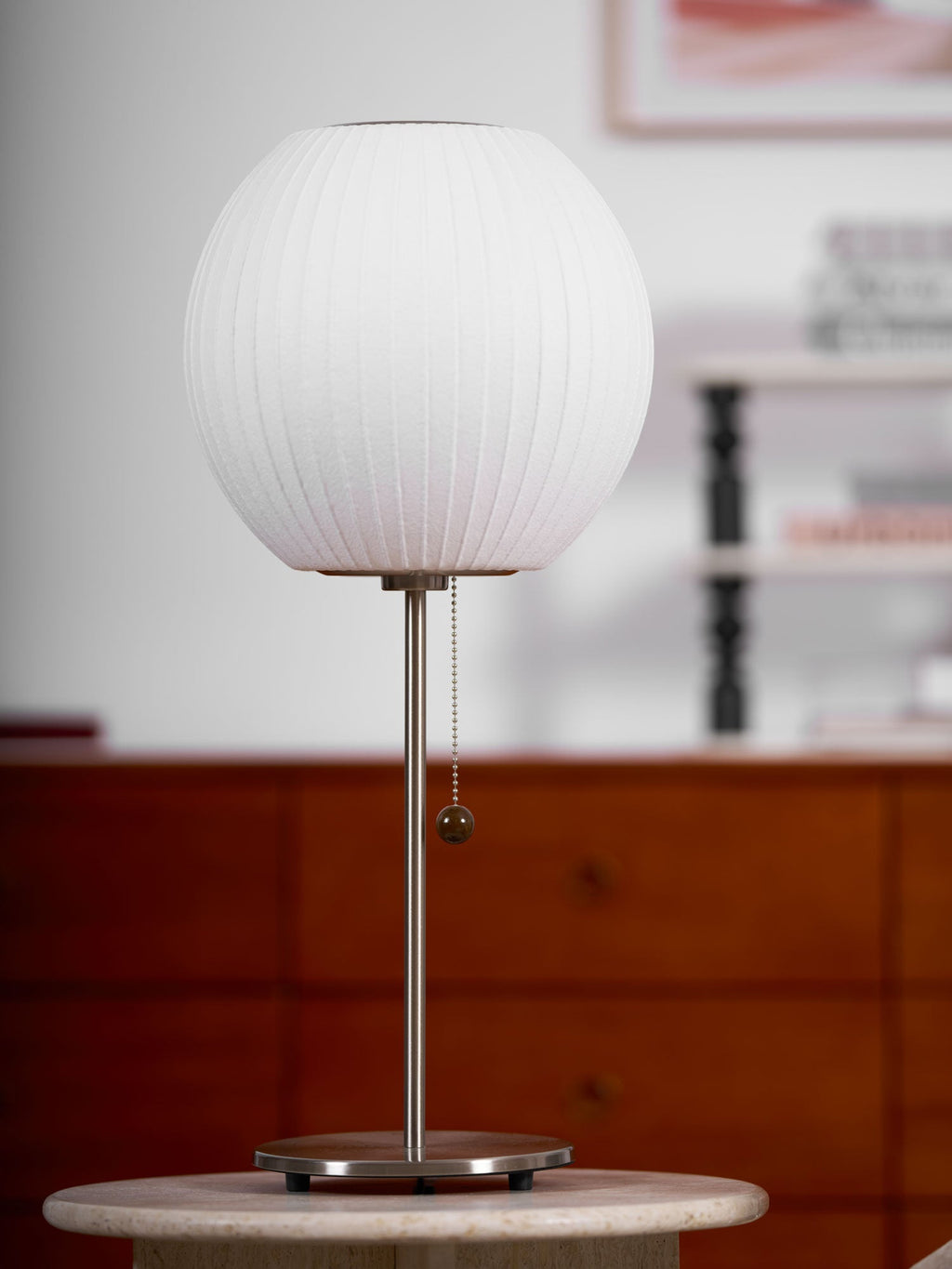 Lampada da Tavolo Bubble in Seta Finta