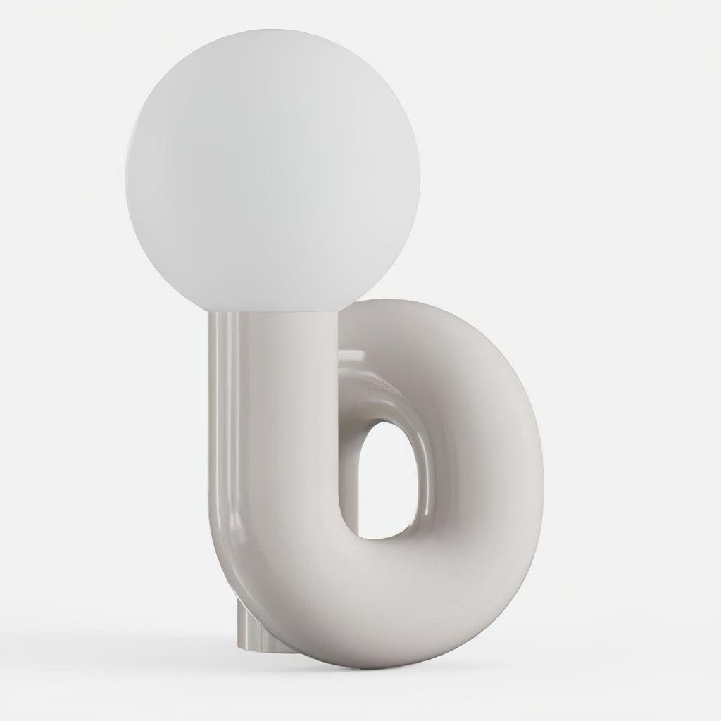 Lampada da Tavolo Giocosa a Forma di N