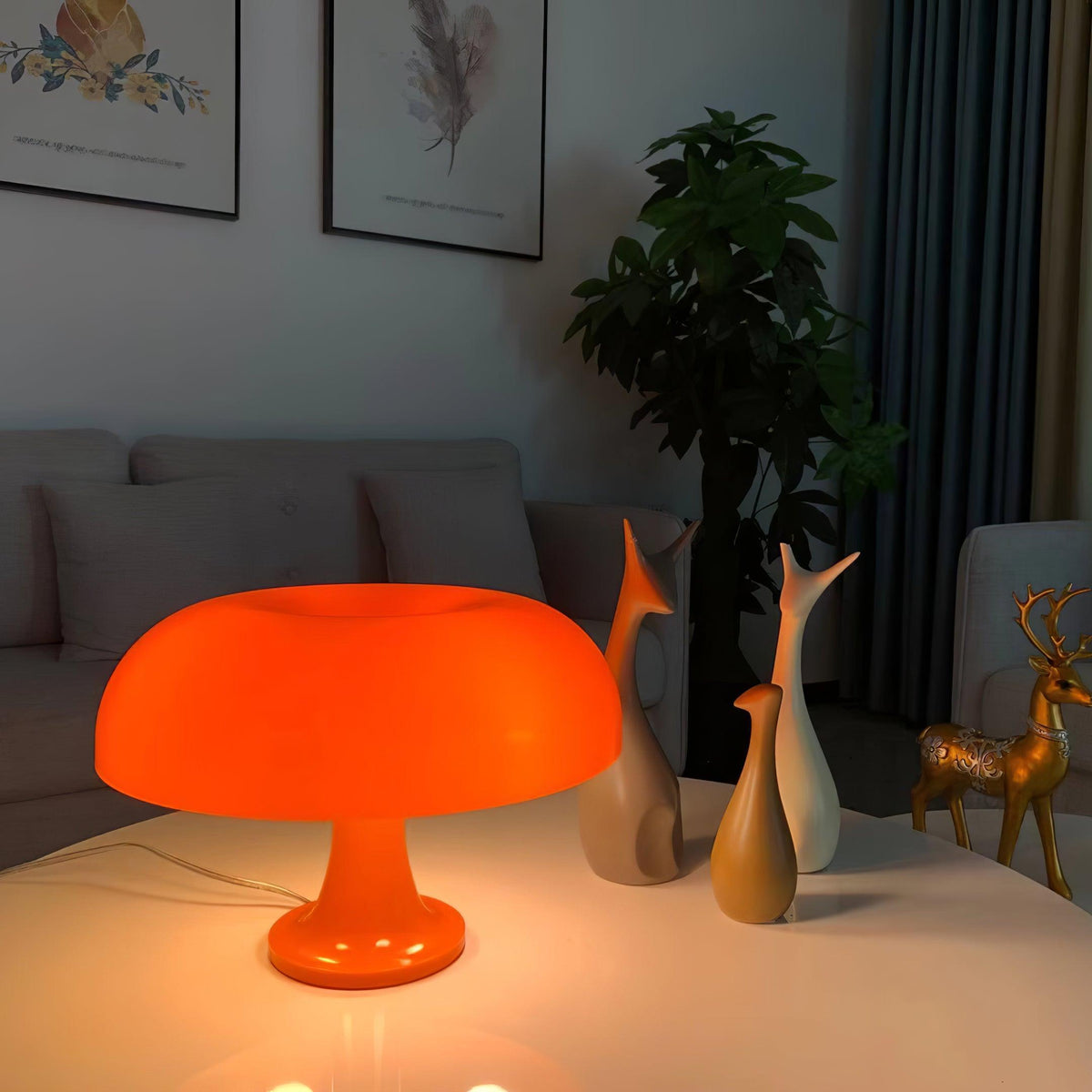 Lampada da Tavolo Giocosa a Forma di Fungo