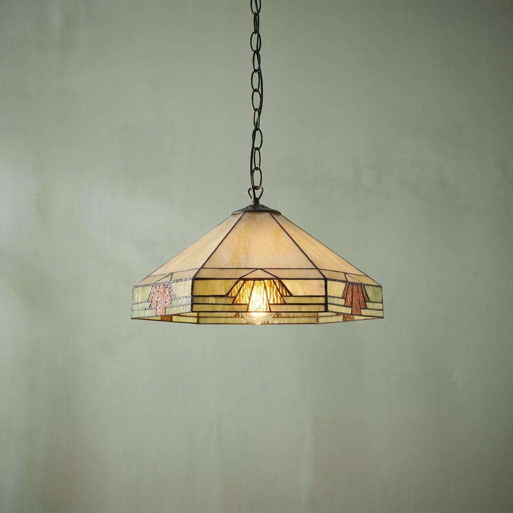 Lampada da soffitto Tiffany Nevada Media - Attacco per 1 lampadina