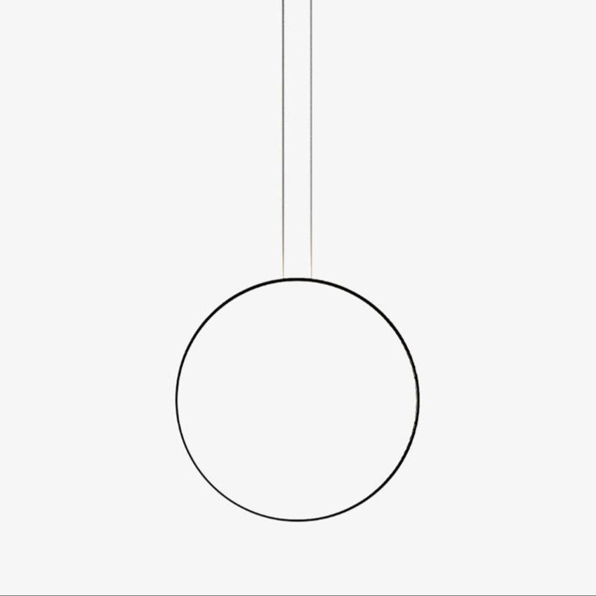 Ryker Luce Pendente Circolare in Metallo Minimalista