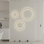 Ryker Luce Pendente Circolare in Metallo Minimalista