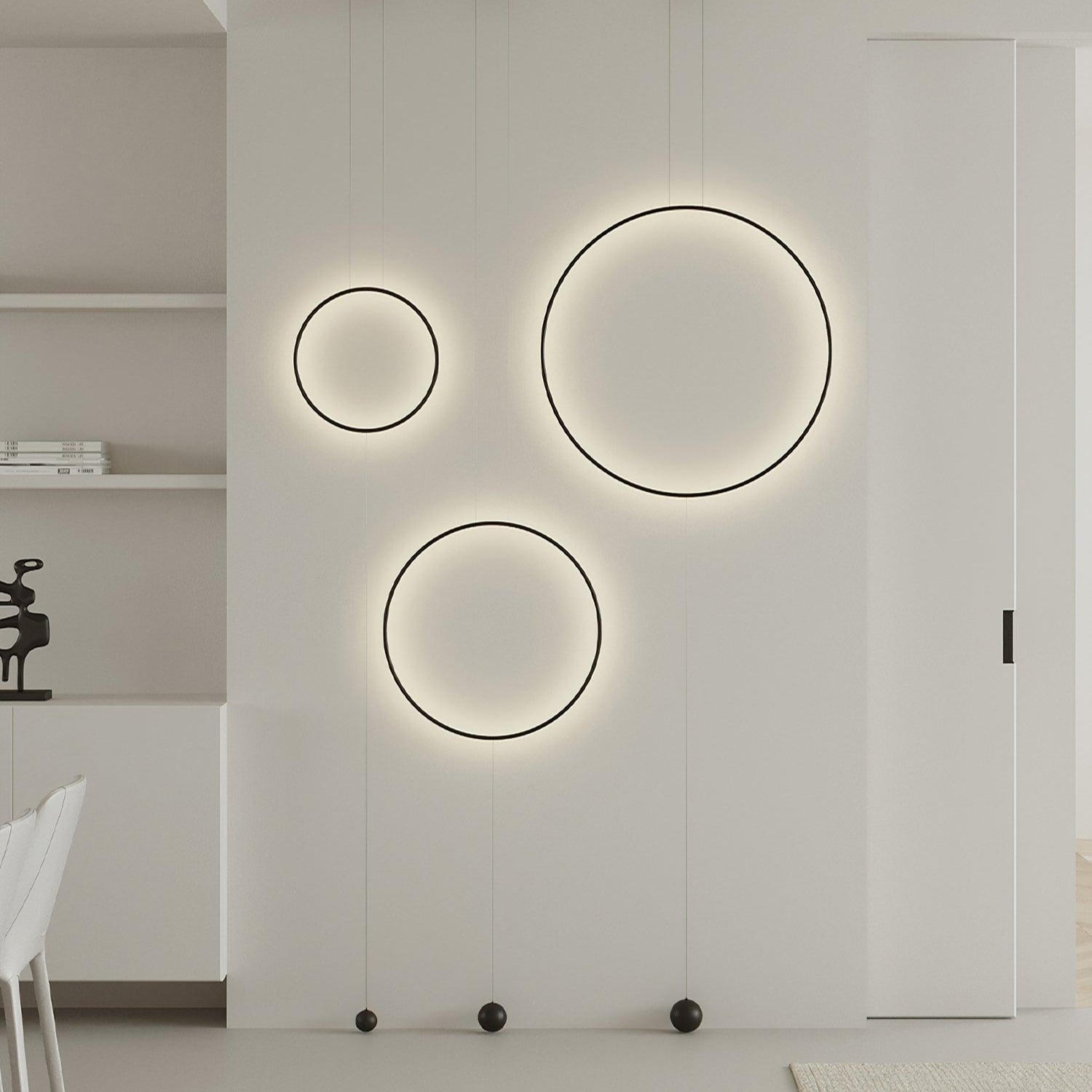 Ryker Luce Pendente Circolare in Metallo Minimalista