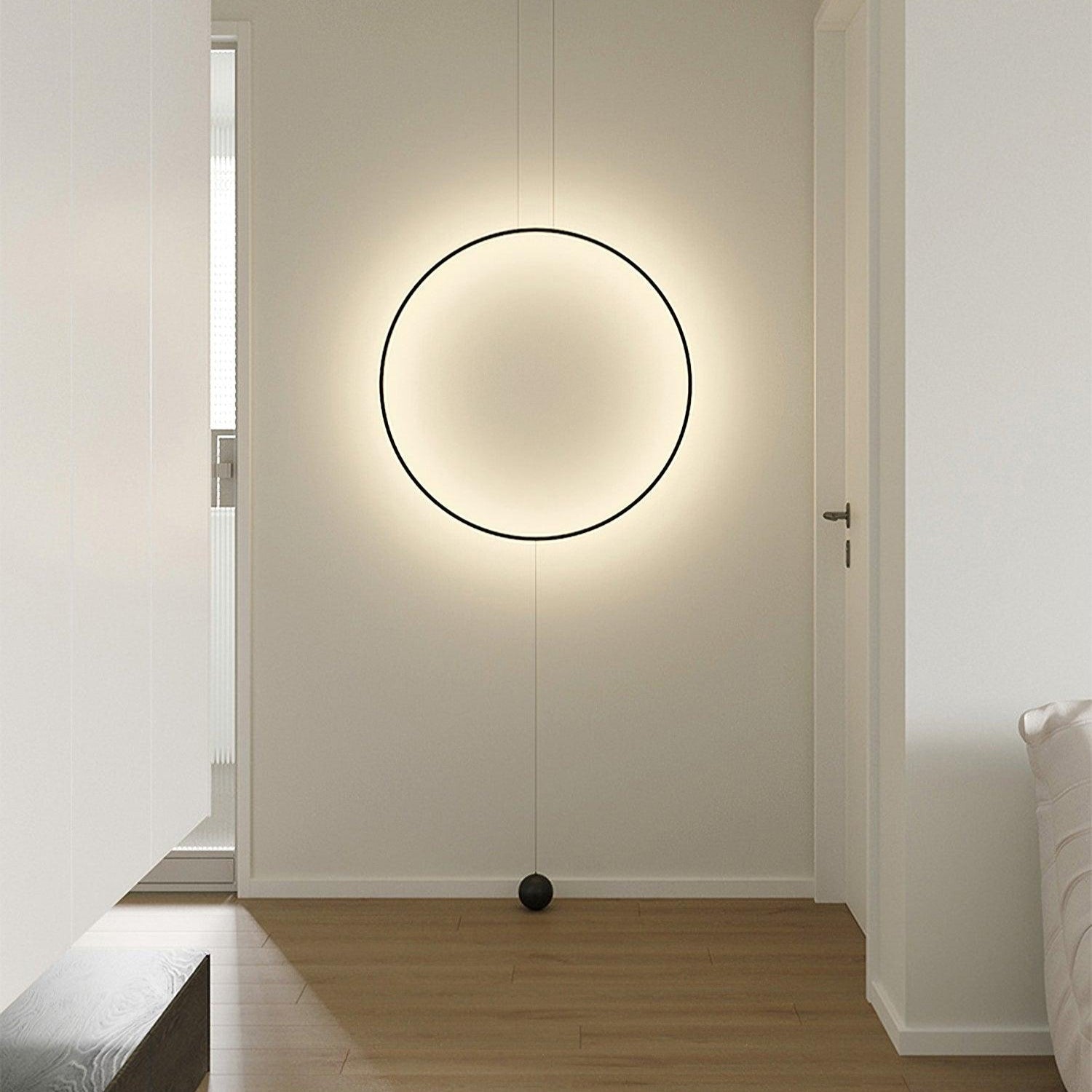 Ryker Luce Pendente Circolare in Metallo Minimalista