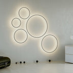 Ryker Luce Pendente Circolare in Metallo Minimalista