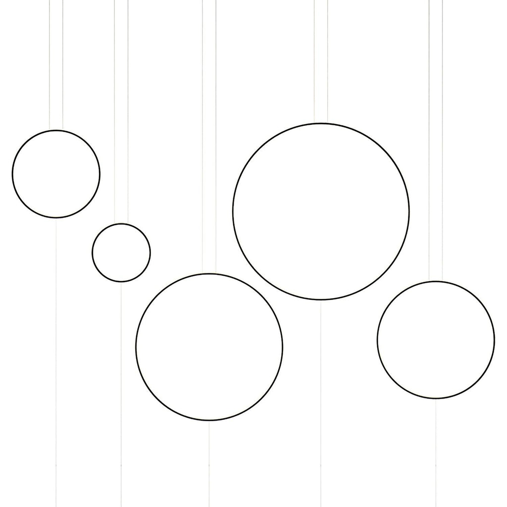 Ryker Luce Pendente Circolare in Metallo Minimalista