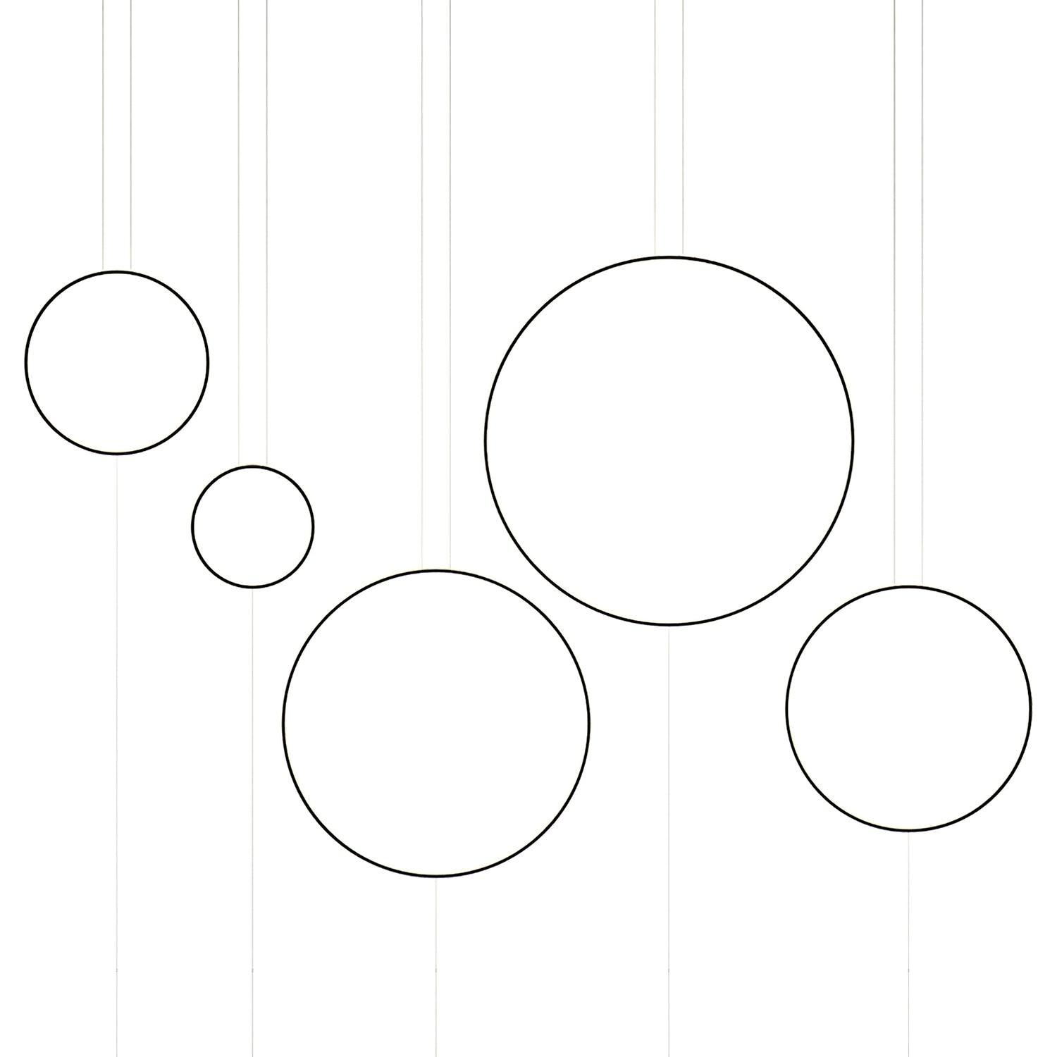 Ryker Luce Pendente Circolare in Metallo Minimalista