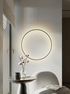Ryker Luce Pendente Circolare in Metallo Minimalista