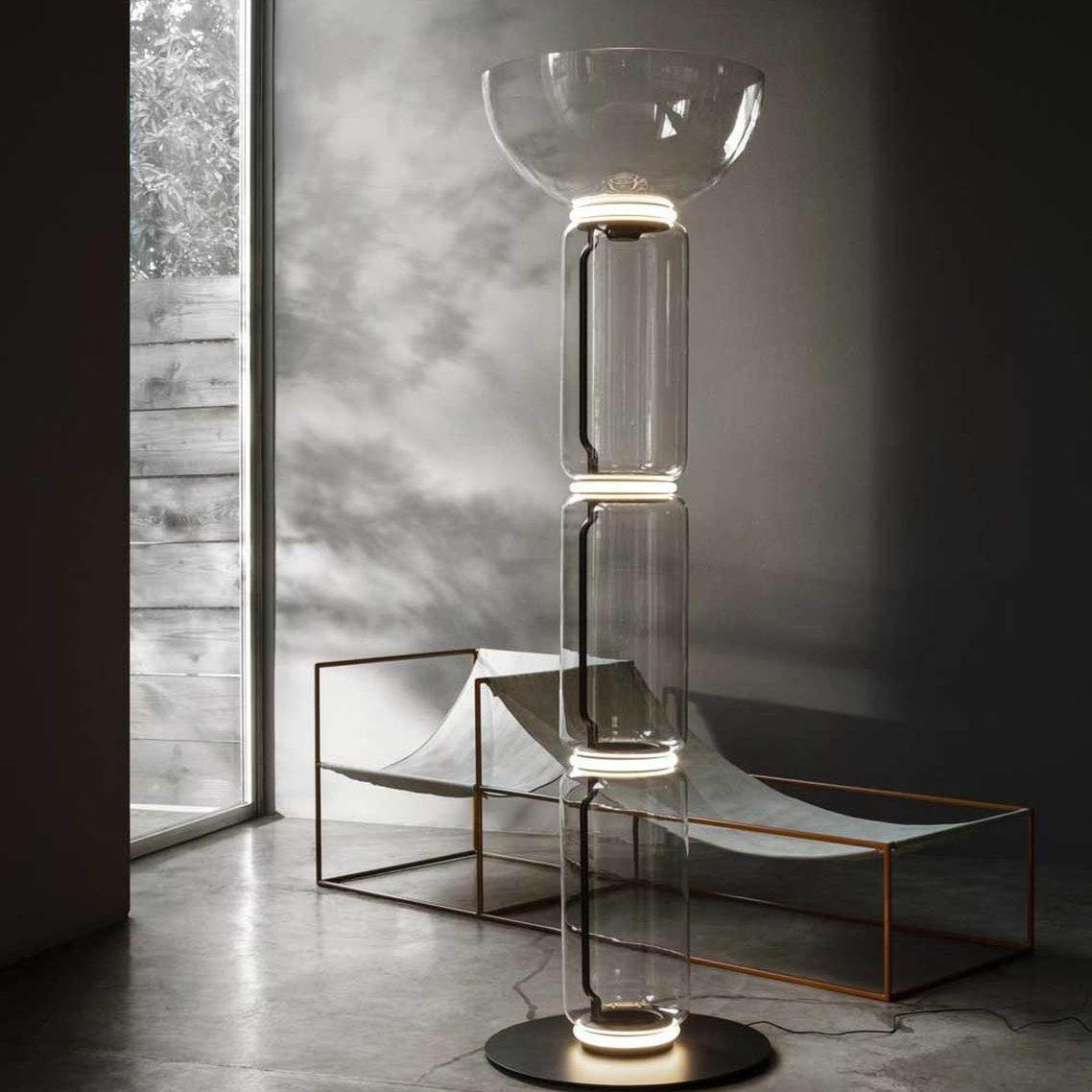 Lampada da Terra in Vetro di Bambù