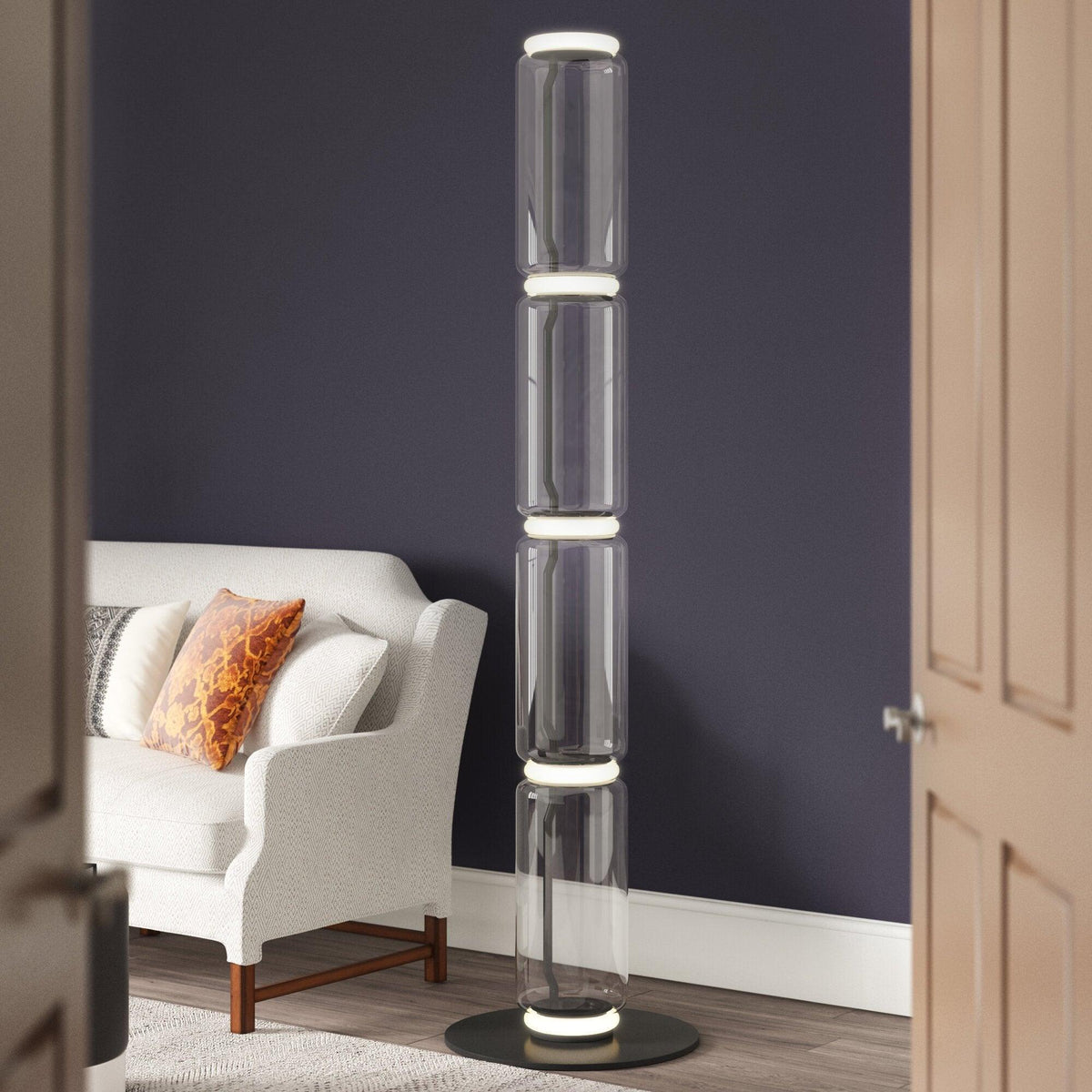 Lampada da Terra in Vetro di Bambù
