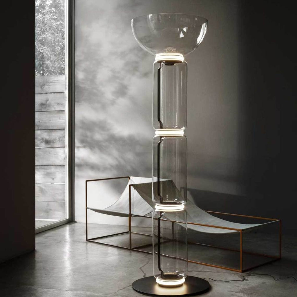 Lampada da Terra in Vetro di Bambù
