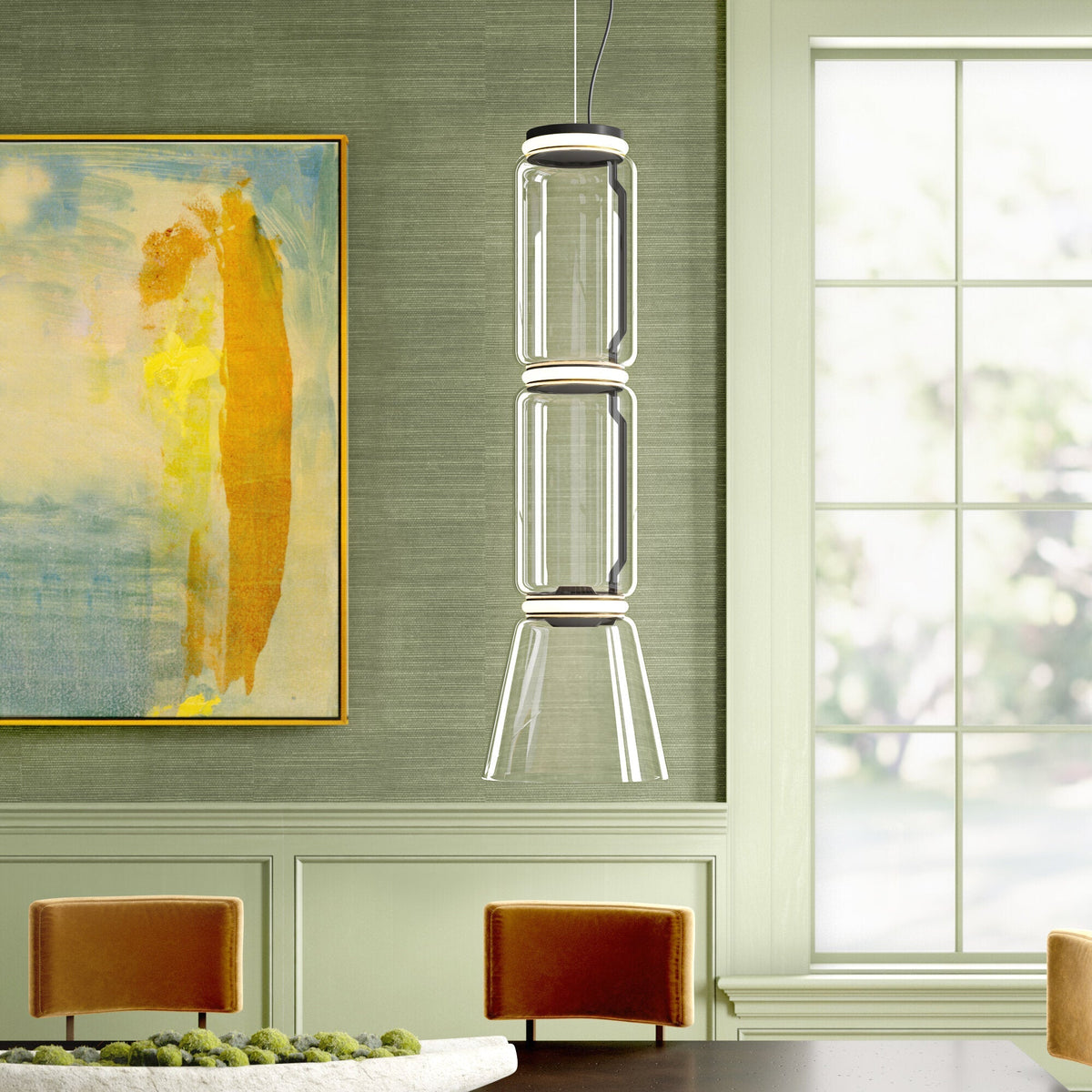 Lampada a sospensione LED cilindrica