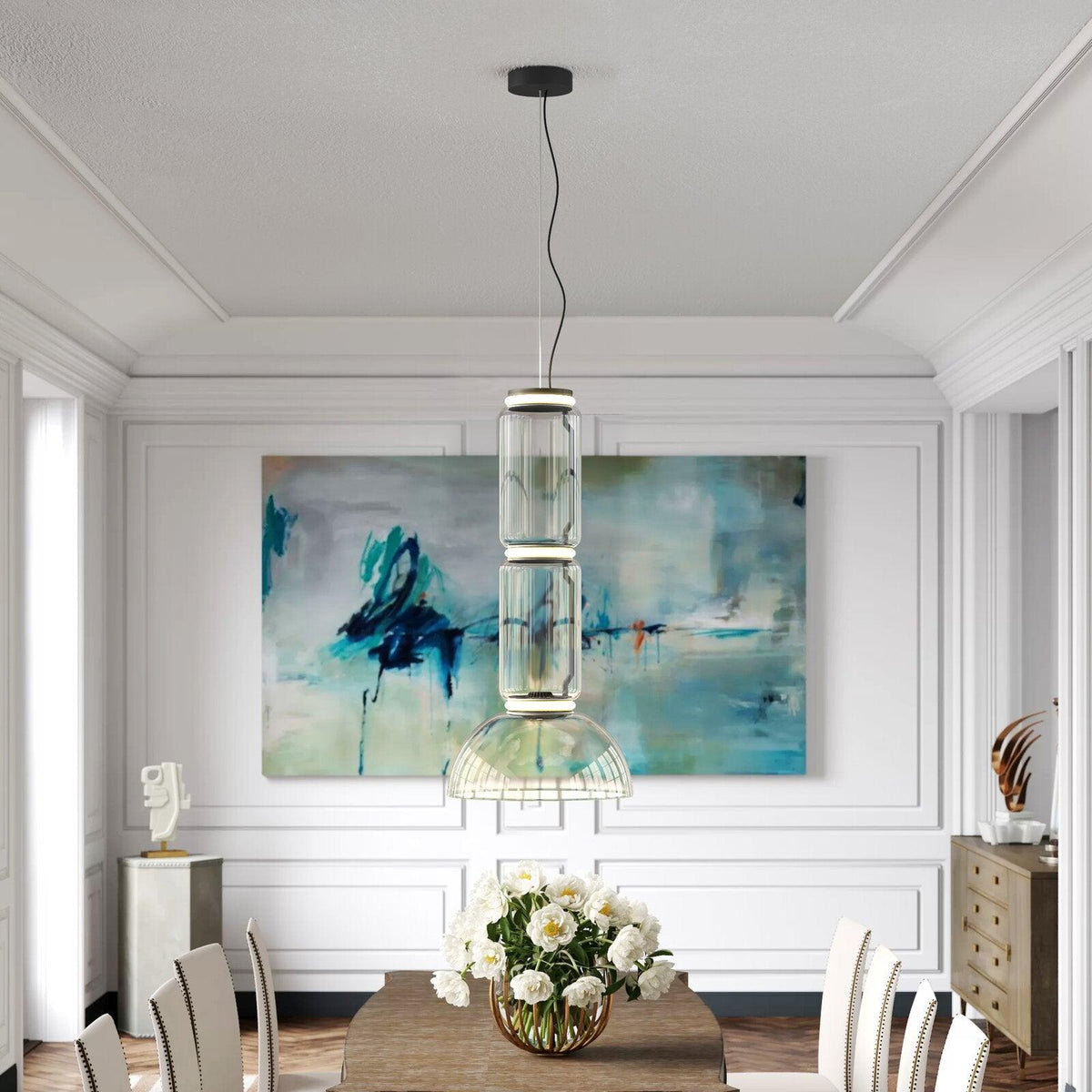 Lampada a sospensione LED cilindrica