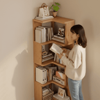 ARDENVELL – Armadio angolare in legno di pino lavorato in stile scandinavo per eleganza e funzionalità salvaspazio