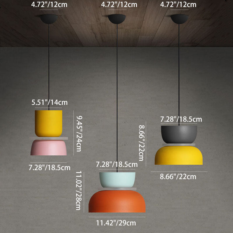 Lampada a sospensione LED Nordic Macaron - Colorata