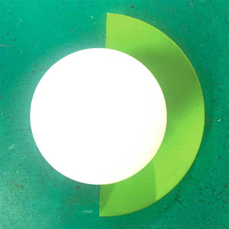 Applique da Parete Globo Semicircolare Nordico - Colorato