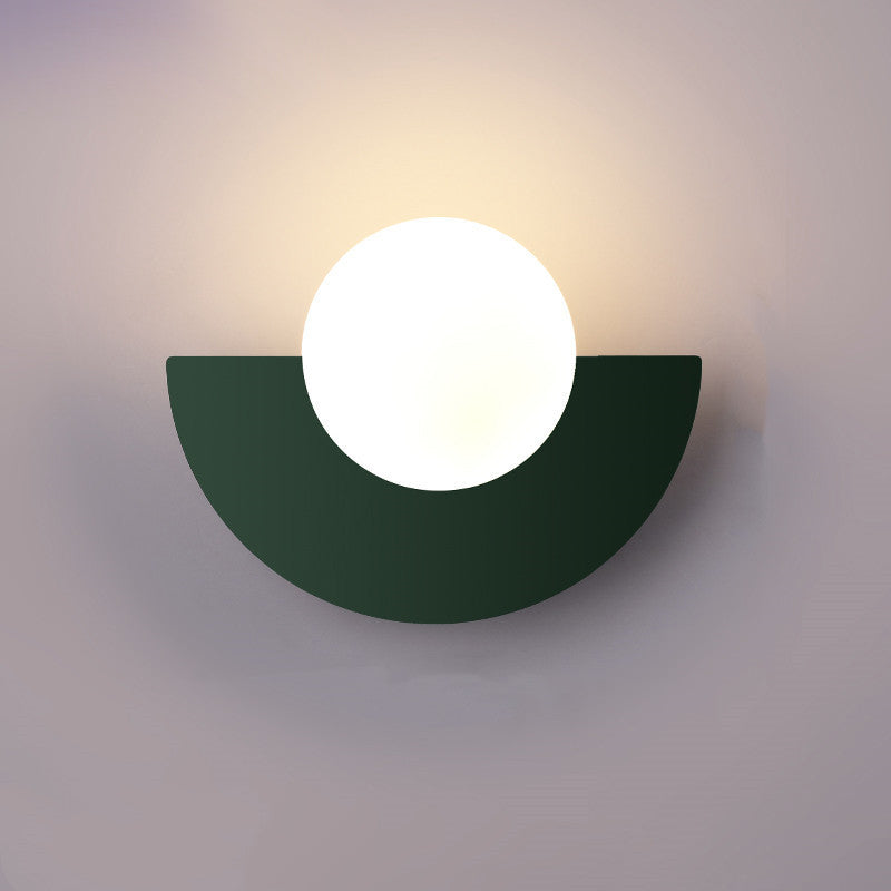 Applique da Parete Globo Semicircolare Nordico - Colorato