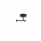Moderna Lampada da Soffitto in Vetro a Doppia Testa Nordica