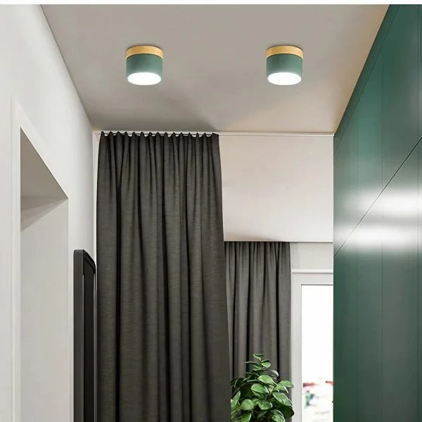 Lampada da soffitto LED cilindrica semplice nordica