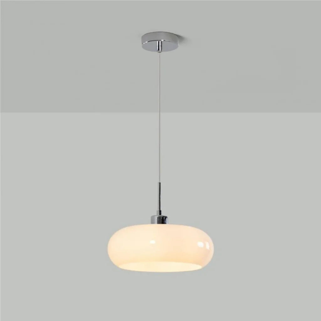 Aurevina | Lampada a sospensione in vetro Bauhaus con paralume in vetro soffiato
