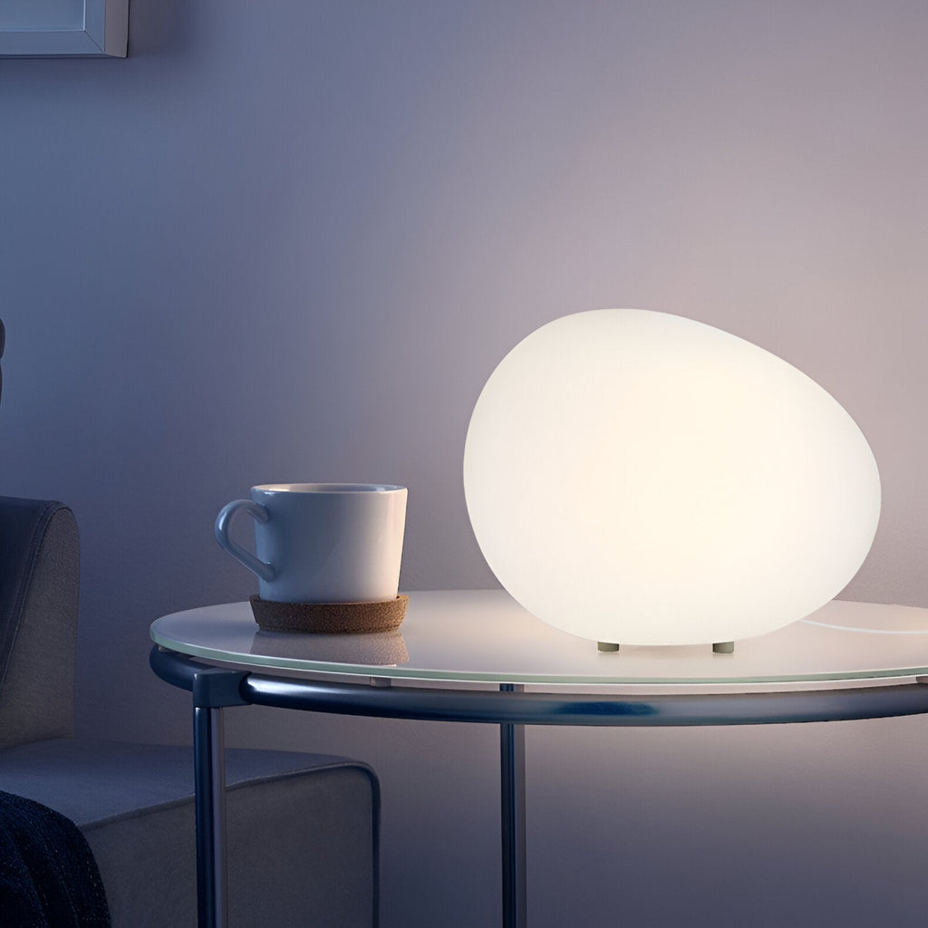 Lampada da Tavolo LED a Forma di Pietra Nordica 1 Luce